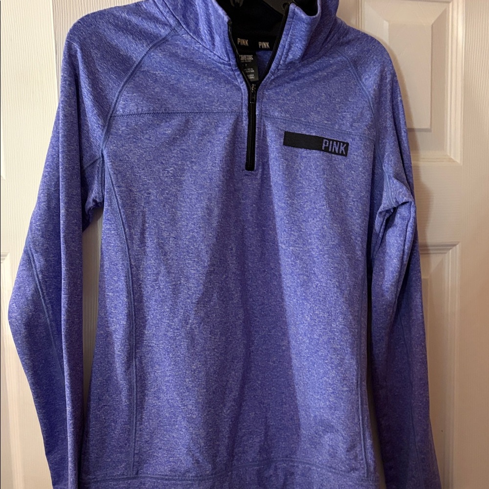 PINK Brand Lavender Quarter-Zip Pullover - Picture 4 of 7